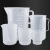 纳仕德 SY5018 加厚塑料量杯烧杯 实验室透明食品级塑料毫升带刻度杯 500ml（有手柄） 