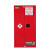 广立顺 防爆柜 锂电池危化品储存柜化学品酒精工业防火安全柜 90加仑红色