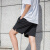 美津浓（MIZUNO）男士经典运动裤 舒适简约贴合综合训练梭织运动短裤 09/黑色 V2CF19Z109 L
