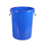 邦道尔 大号塑料圆形垃圾桶100L500×620mm 蓝色 1个