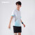 川崎（KAWASAKI）羽毛球服套装夏款运动速干短袖T恤训练队服A1806 男款白黑 XL