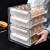 品维 鸡蛋盒冰箱收纳盒双层抽屉式保鲜盒收纳盒可叠加鸡蛋盒蛋托架分格 双层抽屉式32分格pw-jdh2