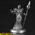 莫肖尔白铜金属魔兽争霸人族士兵人模型手办桌面游戏棋子西洋棋摆件玩具 [10]盔甲剑士