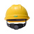 梅思安/MSA V-Gard500 ABS 透气孔V型安全帽 带下颏带 超爱戴帽衬 黄色 1顶 可定制 IP
