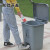KMB 15L脚踏大垃圾桶带盖脚踩饭店商用厨房户外餐厅专用大号加厚 全灰桶