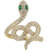 APM MONACO 925银蛇形镶晶钻女士戒指 金色 A15301XGY 金色 54