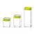 Glasslock韩国进口方形玻璃储物罐收纳罐密封罐礼盒三件套（ 1300ml+700ml+500ml）/IG589绿色