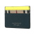 博柏利 BURBERRY 男款PVC配皮卡包卡夹亮黄色Haymarket格纹 40652101
