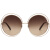 CHLOE 蔻依 女款太阳镜金色镜框茶色渐变镜片眼镜太阳镜 CE114SD 784 62mm