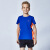 乔丹（QIAODAN）XWW1571272夏季男童装儿童透气速干运动服学生休闲跑步短袖套装正宝蓝/黑色160cm