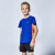 乔丹（QIAODAN）XWW1571272夏季男童装儿童透气速干运动服学生休闲跑步短袖套装正宝蓝/黑色160cm