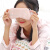日本ATEX Lourdes meme充电式恒温热敷眼罩 便携式发热眼罩 粉红色