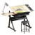 佰泽 画画桌 绘画桌画架画板 可升降多功能电脑桌书桌写字桌学习桌 一桌一凳 HZ-001A-1