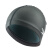 速比涛（Speedo） 泳帽 长发防水游泳帽 PU材料不勒头 男女舒适款 黑色