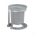 希朗免打孔太空铝马桶刷套装厕所刷卫生间马桶刷架子创意马桶杯置物架 太空铝免安装