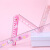 Hello Kitty凯蒂猫折叠尺直尺儿童学生尺子波浪尺30cm三款图案随机 粉色KT30003