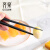 齐泉尖头合金筷家用套装日式筷子 日本料理寿司尖筷子 线纹筷(22.2厘米)  10双