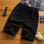AEMAPE/美国苹果 短裤男装夏季修身透气中裤男士运动时尚休闲纯色沙滩裤 D71 黑色 XL