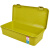 百草园(bicoy)塑料整理箱收纳箱 编织纹储物箱 50L 2个装(加厚版)79*40*19CM 绿黄色