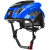 洛克兄弟（ROCKBROS）山地车骑行头盔发光头灯警示灯充电夜骑自行车头盔装备男 水星蓝
