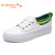 红蜻蜓白色板鞋女 新款白色鞋子休闲乐福运动鞋单 WTB6803 白绿 35