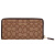 COACH 蔻驰 奢侈品 女士卡其棕色织物配皮钱包 F54633 IMC7C