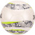 斯伯丁SPALDING足球成人5号耐磨热熔球波浪迷彩系列64-935Y白/灰PU材质