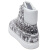 VERSACE VERSUS 范瑟丝 女士白色牛皮风景画图案系带高帮鞋 FSD551C FVLST FSLB 6.5/38