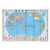 世界地图（折叠图 对开袋装 中英对照 865mm*575mm)