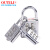 欧太力（OUTILI）机械密码挂锁 背包箱包健身房挂锁 金属密码锁头不可改密码 银色大号密码-不可改密码
