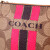 COACH 蔻驰 女式手拿包 深咖彩条PVC短款零钱包 F66052 IMCMY (66052 IMCMY)