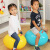 费雪(Fisher-Price)儿童玩具球 宝宝健身球 蛋形跳跳球（蓝色 赠充气脚泵）F0706H1生日礼物礼品