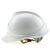 海华（HAIHUA）高强度安全帽ABS头盔 工地建筑电力施工透气劳保工程帽免费印字A8 白色 一指键式调节