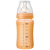 贝儿欣(BABISIL)新生儿宽口硅胶涂层防护玻璃奶瓶240ml橙BS4813