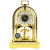 丽声（RHYTHM）座钟欧式创意静音水晶台钟床头钟表客厅装饰钟27cm黄4SG744WR18