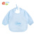 贝贝怡 儿童罩衣宝宝防水罩衣婴儿罩衣透气竹纤维吃饭衣141P032 淡蓝 M(18个月-3岁)