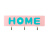 多可家品(DKJP)亚克力home大号挂钩创意强力卫生间粘钩4套装 粉色