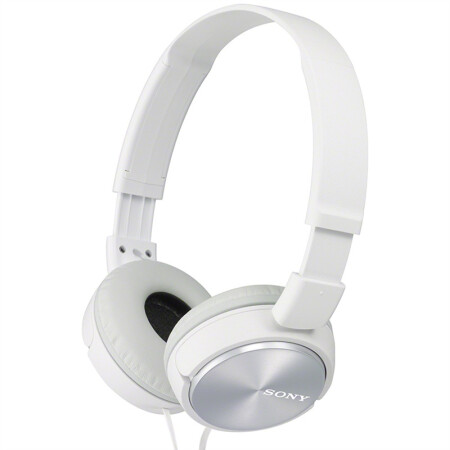 索尼（SONY）MDR-ZX310 头戴式立体声耳机 监听耳机 白色