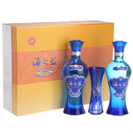 洋河蓝色经典 海之蓝 52度 礼盒装 480ml*2瓶 口感绵柔浓香型,降价幅度3%