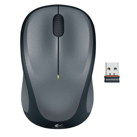 罗技(Logitech) M235 无线光电鼠标2代 升级为优联技术 灰色