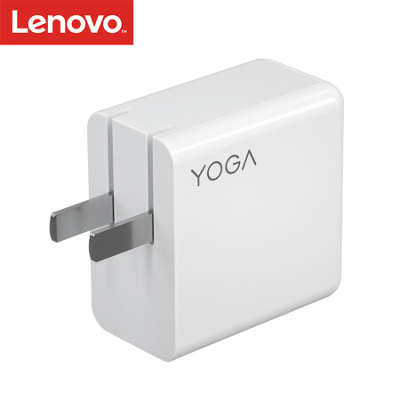 联想（Lenovo）YOGA 原装type-c接口电源适配器 笔记本充电器 USB-C便携式20V3.25A 迷你快充65W（凝脂白 ）