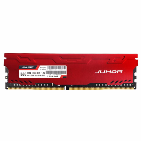 玖合(JUHOR) 星辰 DDR4 2666 16G 台式机内存 散热马甲条,降价幅度14.7%