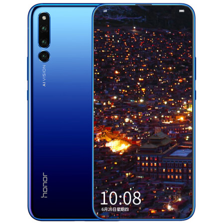 华为魔法手机magic2,荣耀魔法手机magic2 华为(huawei) 荣耀magic2 魔法全视屏手机 魔术 全网通 渐变蓝 6gb