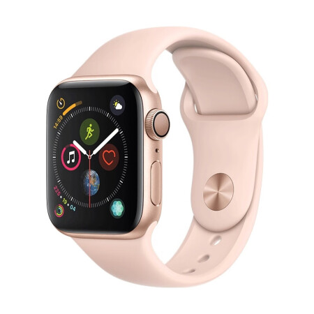 Apple Watch Series 4智能手表（GPS款 40毫米金色铝金属表壳 粉砂色运动型表带)