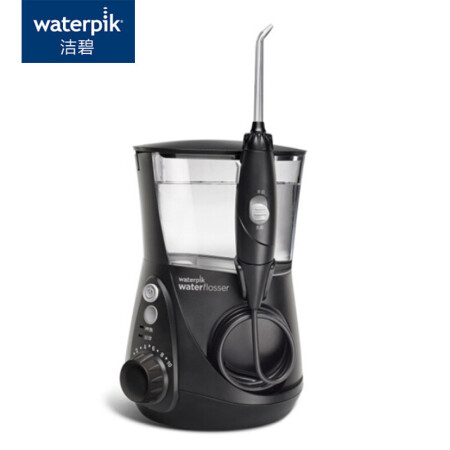 洁碧（Waterpik）冲牙器 水牙线 洗牙器 洁牙器 家用台式水瓶座系列 爵士黑 WP-662