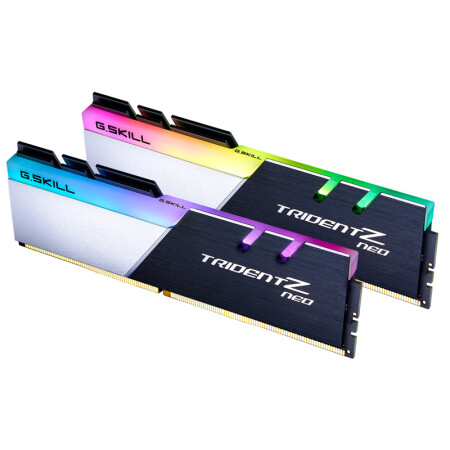 芝奇（G.SKILL）16GB(8G×2)套装 DDR4 3600频率 台式机内存条 焰光戟RGB灯条 (C18)