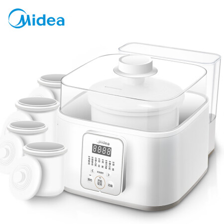 美的（Midea）电炖锅 电炖盅 蒸汽养生锅 1盅5胆 白瓷内胆 多功能 煲粥 鸡汤汽锅 智控版 MD-DZ16power501,降价幅度7.5%