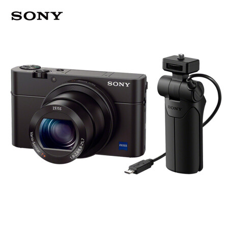 索尼（SONY）DSC-RX100M3G 视频拍摄手柄套装 （1英寸大底数码相机/卡片机/黑卡3）