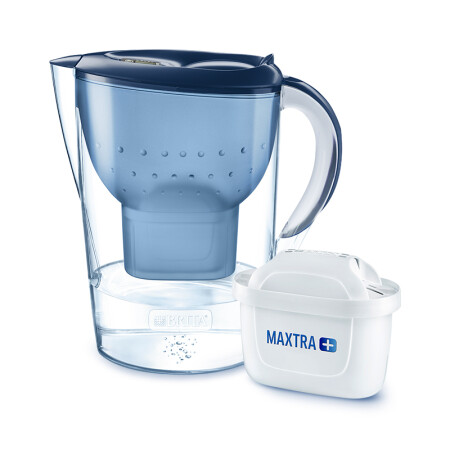 碧然德（BRITA）滤水壶Marella海洋系列3.5L蓝色 1壶1芯 净水器家用 过滤壶 自来水过滤器 净水壶滤芯 升级版