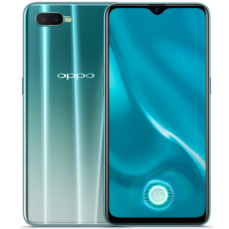 OPPO K1  光感屏幕指纹 水滴屏拍照手机  4G+64G 银光绿 全网通 移动联通电信4G 双卡双待手机